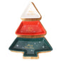 Bamboo & Ceramic Christmas Tree Tray – Holiday Serving Edition