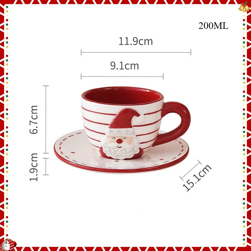 Santa Claus Ceramic Tea Set – Festive Afternoon Edition