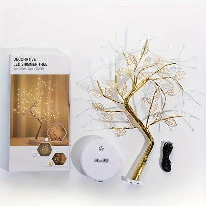 Lámpara de árbol LED Hoja Dorada — Edición Resplandor Tropical | Seasons Co.