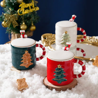 Festive Christmas Tree Ceramic Mug Set – Gift Box Edition | Seasons Co.