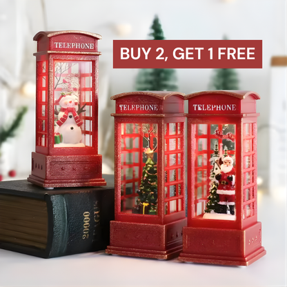 London Red Telephone Booth Snow Globe —  BUY 2 GET 1 FREE
