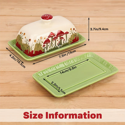 Christmas Ceramic Butter Dish – Reindeer & Santa Edition | Seasons Co.