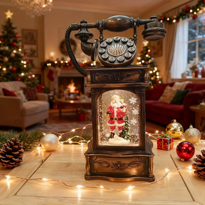 Vintage Christmas Phone – Snowman & Snowflake Edition | Seasons Co.