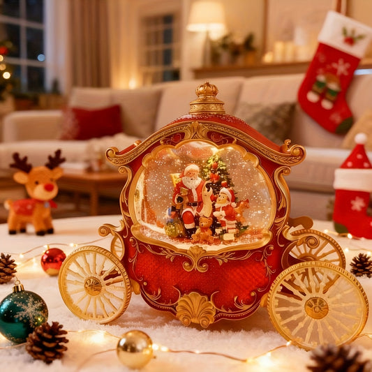 Royal Christmas Music Globe – Red Princess Car Edition | Seasons Co.