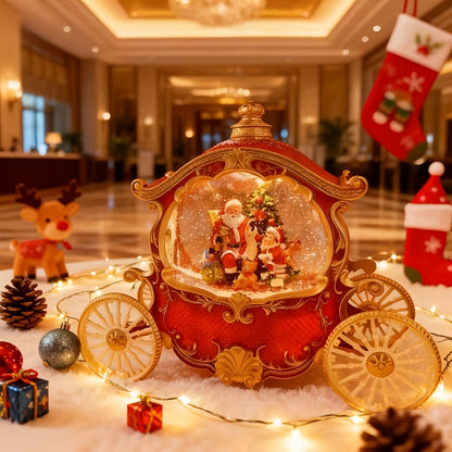 Royal Christmas Music Globe – Red Princess Car Edition | Seasons Co.