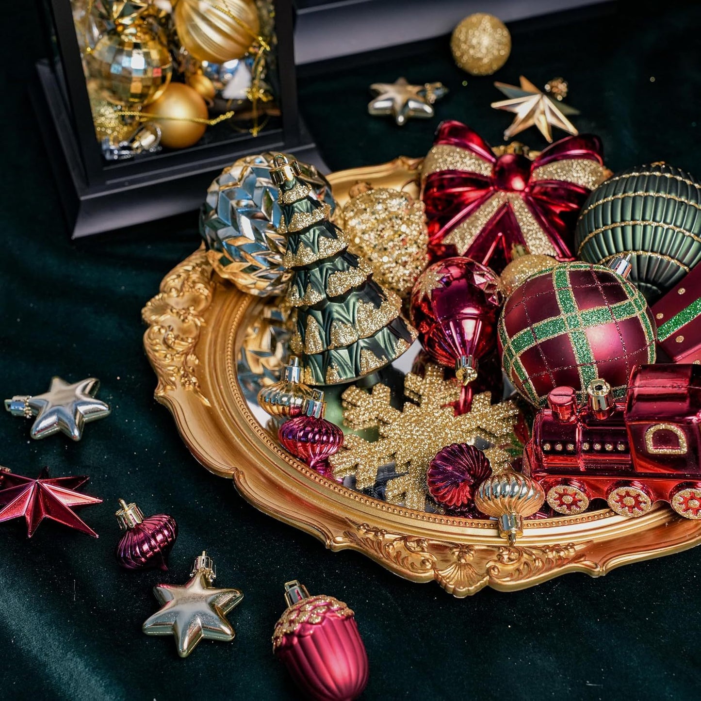 Full Christmas Ornament Set — 82-Piece Complete Tree Collection | Seasons Co.