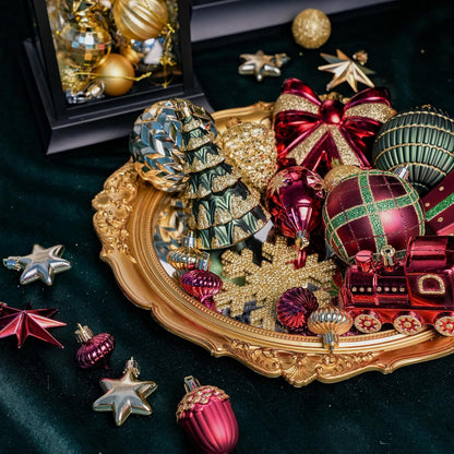 Full Christmas Ornament Set — 82-Piece Complete Tree Collection | Seasons Co.