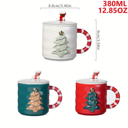 Festive Christmas Tree Ceramic Mug Set – Gift Box Edition | Seasons Co.