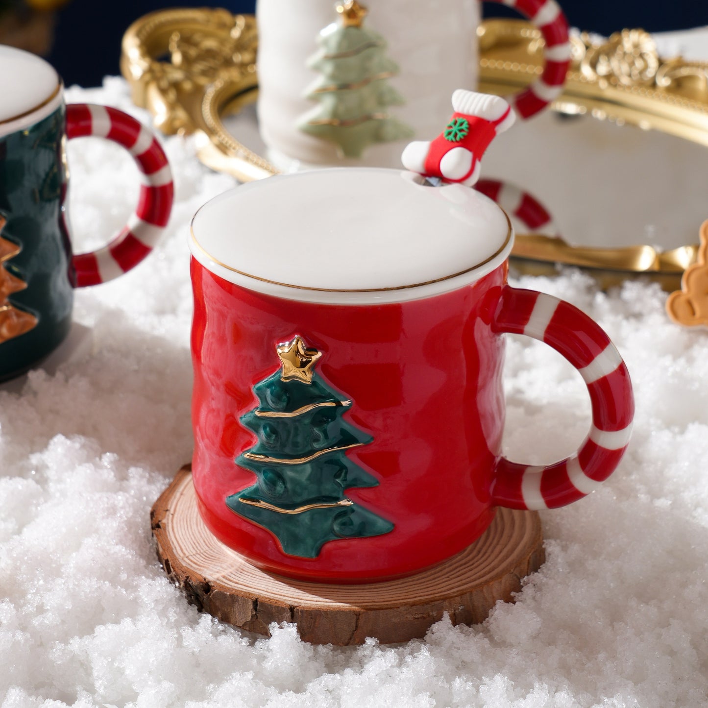 Festive Christmas Tree Ceramic Mug Set – Gift Box Edition | Seasons Co.