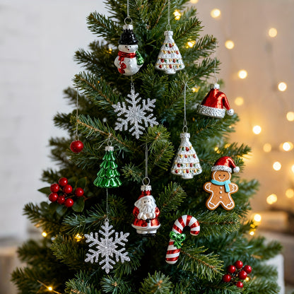 Holiday Ornament Set — Classic Christmas Icons (9 pcs) | Seasons Co.