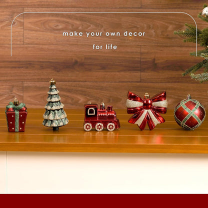 Full Christmas Ornament Set — 82-Piece Complete Tree Collection | Seasons Co.