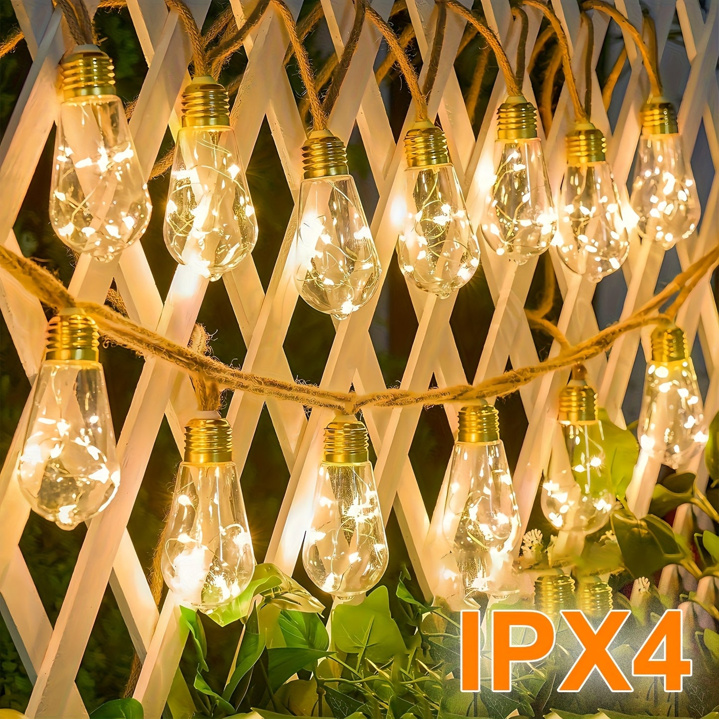 Solar Fairy String Lights — 8-Mode Outdoor Set (10/15/25 Bulbs) | Seasons Co.