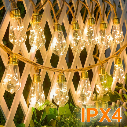 Solar Fairy String Lights — 8-Mode Outdoor Set (10/15/25 Bulbs) | Seasons Co.