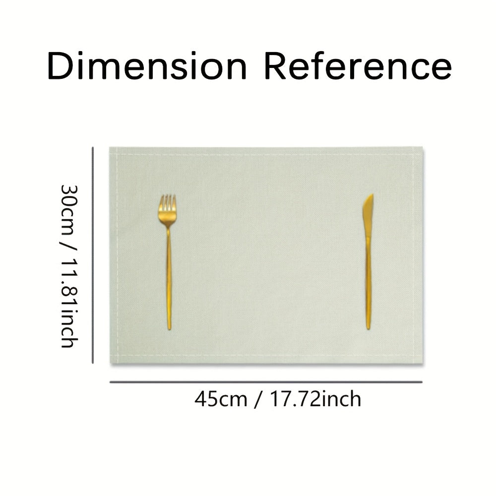 Set of 4 Christmas Tree Placemats – Festive Dining Collection | Seasons Co.