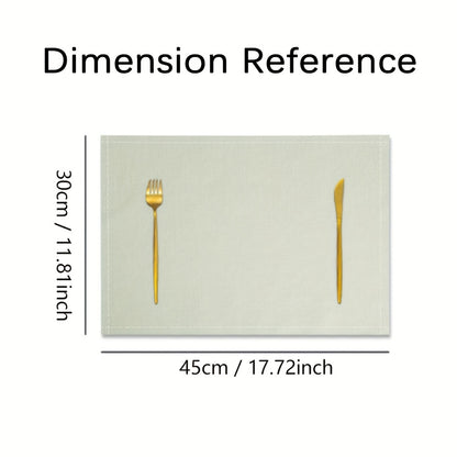 Set of 4 Christmas Tree Placemats – Festive Dining Collection | Seasons Co.