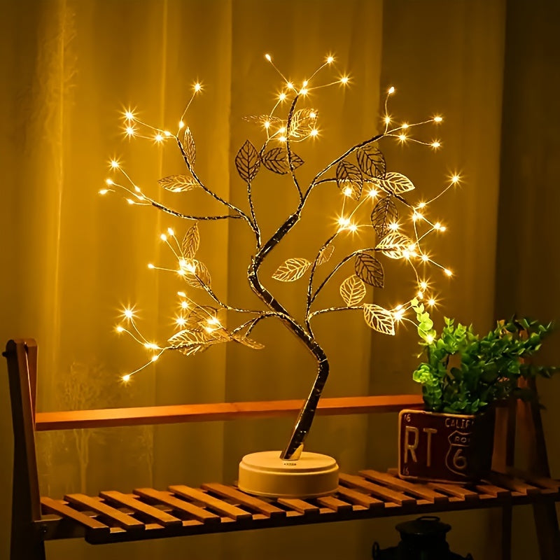Lámpara de árbol LED Hoja Dorada — Edición Resplandor Tropical | Seasons Co.