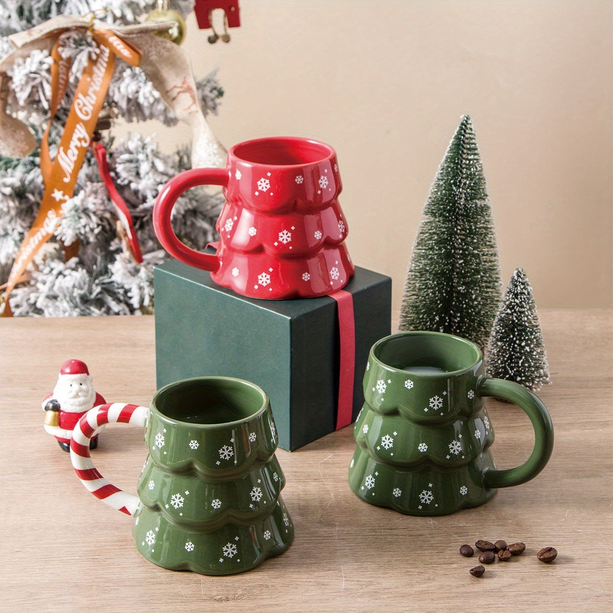 Christmas Tree Coffee Mug – Snowflake Edition | Seasons Co.