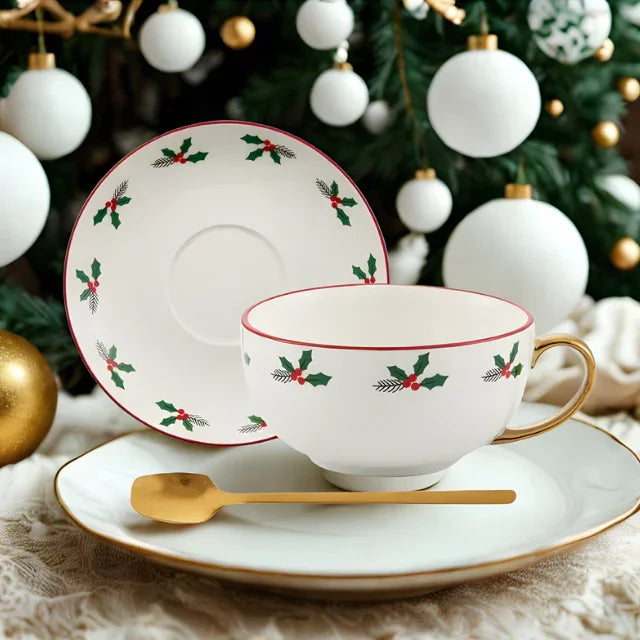 Gold Plated Christmas Tea Set – Holiday Elegance Edition