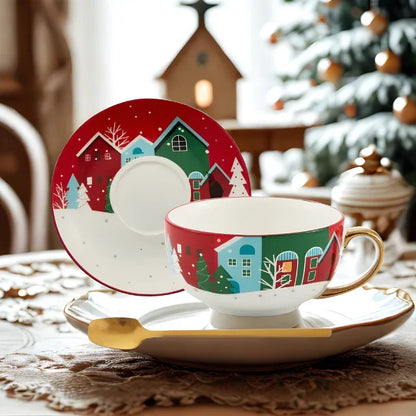 Gold Plated Christmas Tea Set – Holiday Elegance Edition