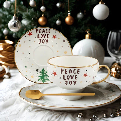 Gold Plated Christmas Tea Set – Holiday Elegance Edition