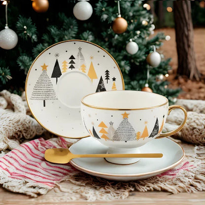 Gold Plated Christmas Tea Set – Holiday Elegance Edition